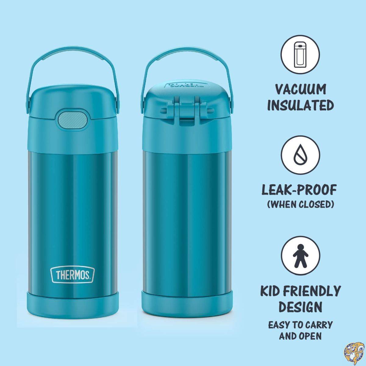 Thermos Funtainer 12オンスボトル 12 oz グリーン 4750703