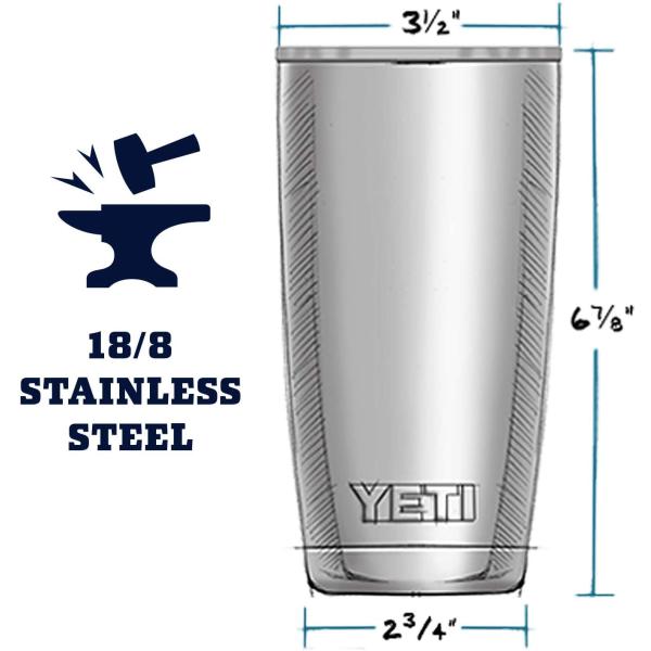 イエティ YETI Rambler ランブラー 20oz ステンレス タンブラー 蓋つき 保温 保冷 魔法瓶 水筒 アウトドア オシャレ 送料無料