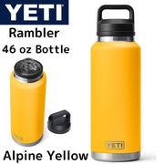 イエティ ランブラーボトル アルパインイエロー 大容量サイズ YETI Rambler 46oz 1.36L