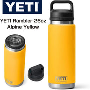 YETI Rambler 26oz 768ml イエティ ランブラー ステンレス 保温保冷 真空断熱 チャグキャップ付き アルパインイエロー