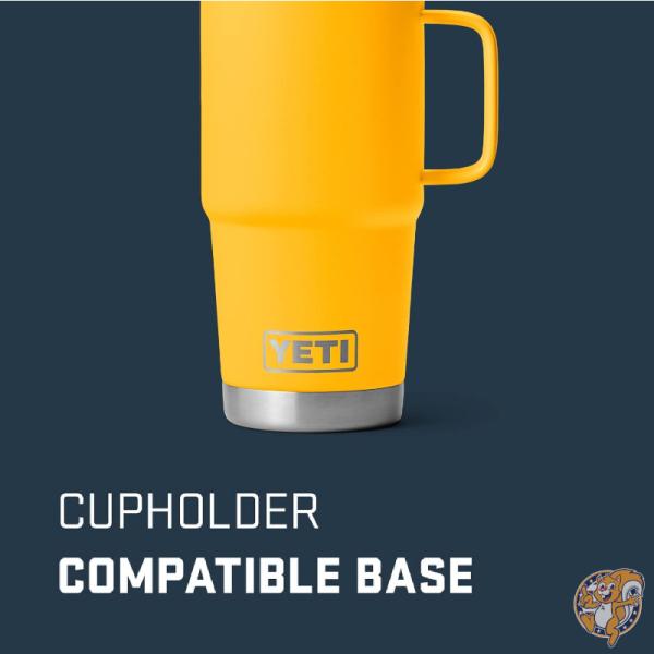 イエティ YETI ランブラー 20oz/約591ml ステンレス 蓋つきトラベルマグ 保温保冷 真空断熱 アルパインイエロー 送料無料