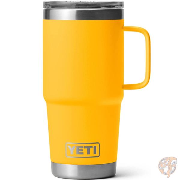 イエティ YETI ランブラー 20oz/約591ml ステンレス 蓋つきトラベルマグ 保温保冷 真空断熱 アルパインイエロー 送料無料