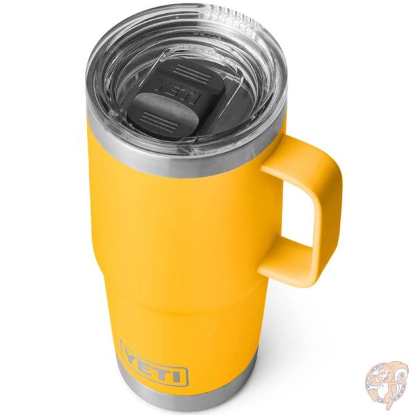 イエティ YETI ランブラー 20oz/約591ml ステンレス 蓋つきトラベルマグ 保温保冷 真空断熱 アルパインイエロー 送料無料