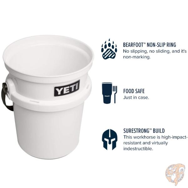 イエティ YETI Loadout ロードアウト バケツ 5ガロン 19L 釣り 道具入れ ホワイト 白 アウトドア キャンプ 頑丈 送料無料