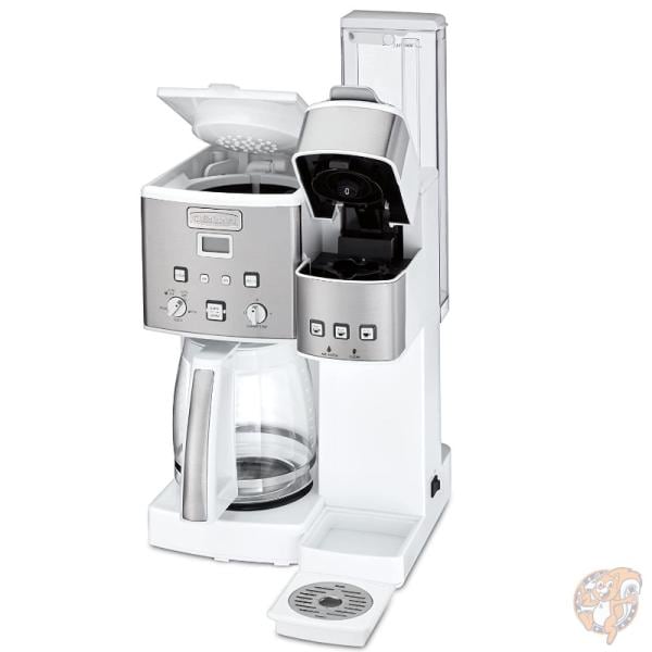 クイジナート Cuisinart SS-15W コーヒーメーカー 12カップ シングルサーブ Kカップ ホワイト/ステンレス 送料無料