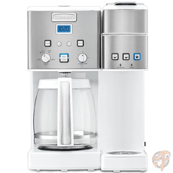 クイジナート Cuisinart SS-15W コーヒーメーカー 12カップ シングルサーブ Kカップ ホワイト/ステンレス 送料無料