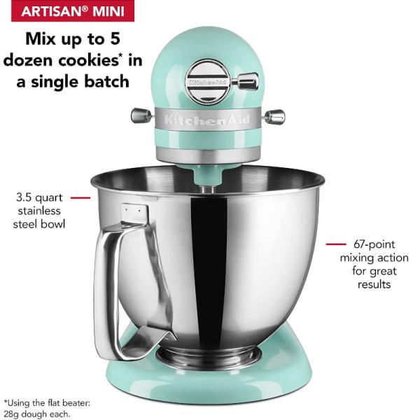 キッチンエイド Kitchenaid アルチザン ミニプラス 3.3L スタンドミキサー フレックスエッジビーター アイス 送料無料