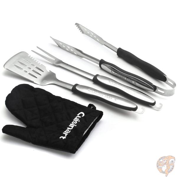 クイジナート Cuisinart CGS-134BL グリルツールセット(3ピース)ブラック バーベキュー アウトドア 送料無料