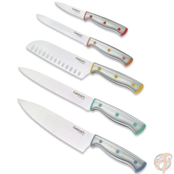 クイジナート Cuisinart カラフル ナイフセット 10点 C77CR-10P ステンレス 包丁 カバー付き ギフト 送料無料