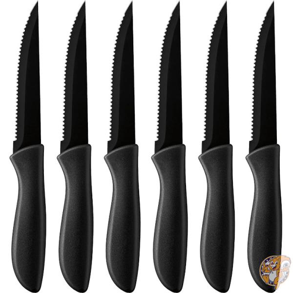 クイジナート Cuisinart セラミックコートステーキナイフ 6本セット C55-6PCSBK ブラック カトラリー 送料無料