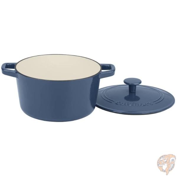 クイジナート Cuisinart 鋳鉄 両手鍋 約2.8L エナメル 鋳物ホーロー キャセロール Provencial Blue