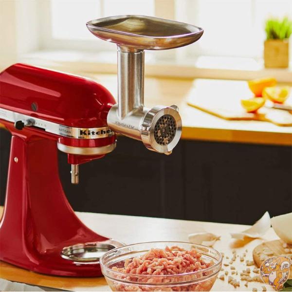 キッチンエイド KitchenAid スタンドミキサー用 メタルフードグラインダー アタッチメント ソーセージ お肉 手作り