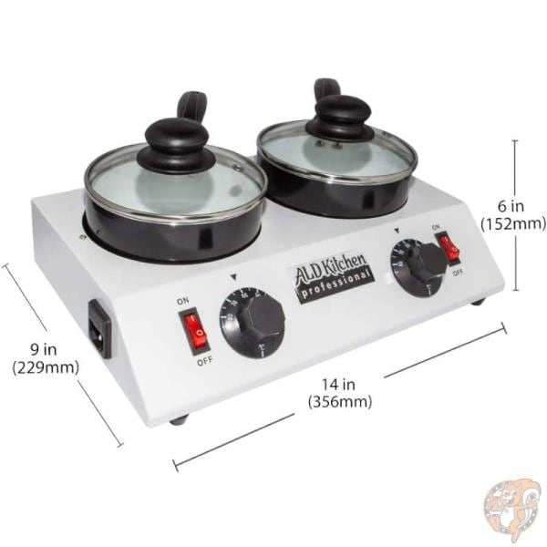 ALDキッチン ALDKitchen チョコレート メルティング ポット プロ愛用 テンパリングマシーン 家庭用 電気 温度調整 2口 手作り お菓子