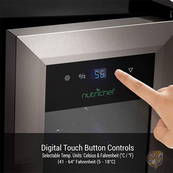 NutriChef ニュートリシェフ キッチン用品 ワインクーラー ステンレススチール PKCWC12
