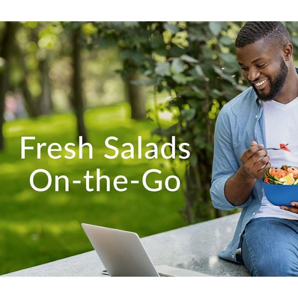 bentgo サラダコンテナ ランチボックス サラダランチコンテナ Gray 大きい お弁当 サラダトッピング ベントゴー