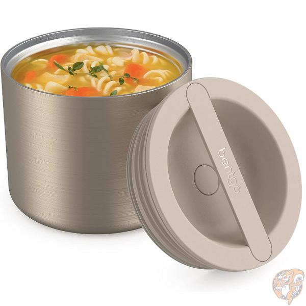 ベントゴー Bentgo ステンレス 断熱 スープジャー フードコンテナ お弁当 保冷保温 ランチジャー ゴールド スープボトル 2.4カップ お昼ご飯