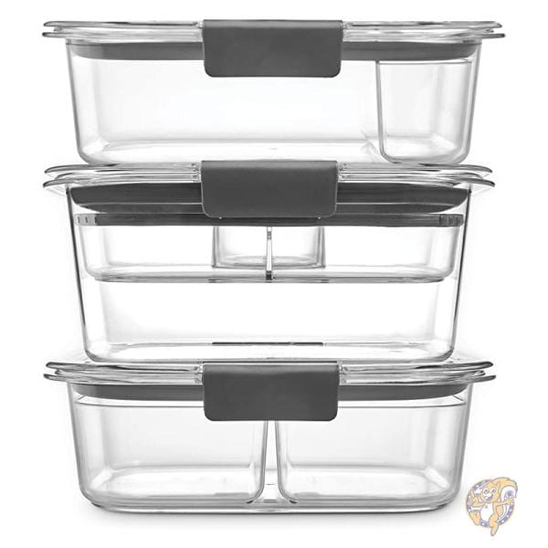 Rubbermaid ラバーメイド キッチン用品 フタ付き食品容器 クリア、グレー 2108371