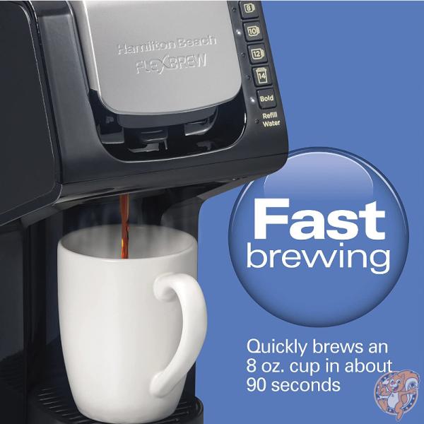ハミルトンビーチ Hamilton Beach シングルサーブ コーヒーメーカー Gen 4 FlexBrew Kカップ K-CUP ブラック 4サイズ