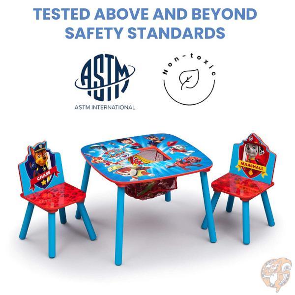 デルタ チルドレン Delta Children パウパトロール 子供用 テーブル&イス 3点セット チェア2個付き 子供部屋 男の子 幼児用 家具