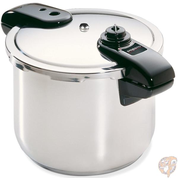 プレスト Presto プレッシャークッカー 01370 ステンレススチール 8クオート 7.6L 圧力鍋 時短調理 お鍋 キッチン用品 両手鍋 煮込み