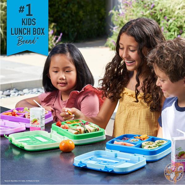 Bentgo(ベントゴー) 子供用 弁当箱 キッズ ランチボックス 5コンパートメント 漏れ防止 シーフォーム 学校 お昼ご飯 食洗機対応 BPAフリー