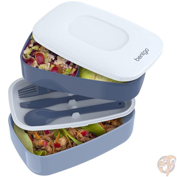 ベントゴー Bentgo クラシック オールインワン 弁当箱 積み重ね可能な ランチボックス スレート Slate カトラリー付き ランチ お昼ご飯