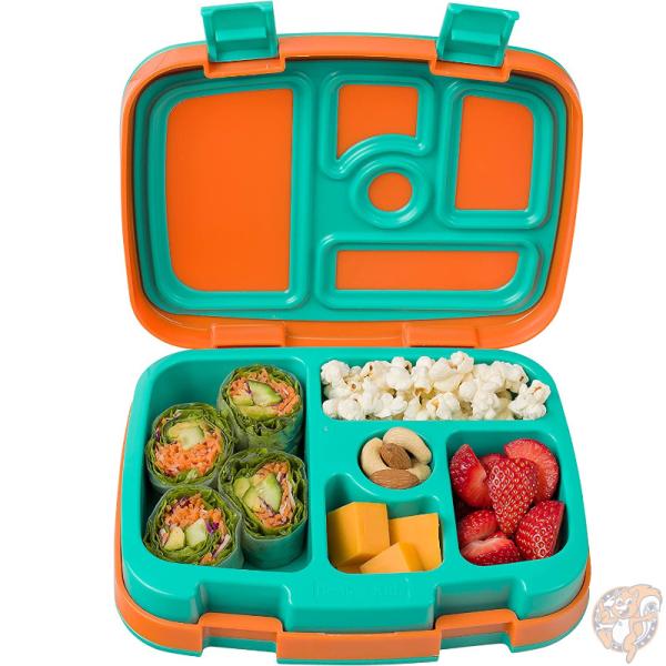 Bentgo(ベントゴー)子供用 弁当箱 キッズ ランチボックス 5コンパートメント 漏れ防止 オレンジ Orange 弁当 食洗機対応 BPAフリー