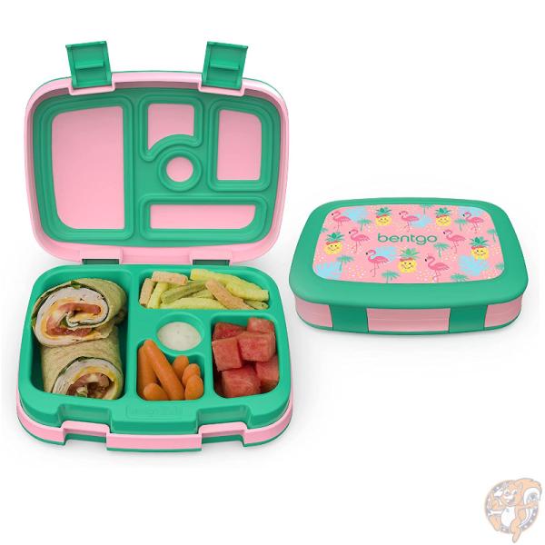 Bentgo(ベントゴー)子供用 弁当箱 キッズ ランチボックス 5コンパートメント 漏れ防止 トロピカル Tropical 食洗機対応 BPAフリー