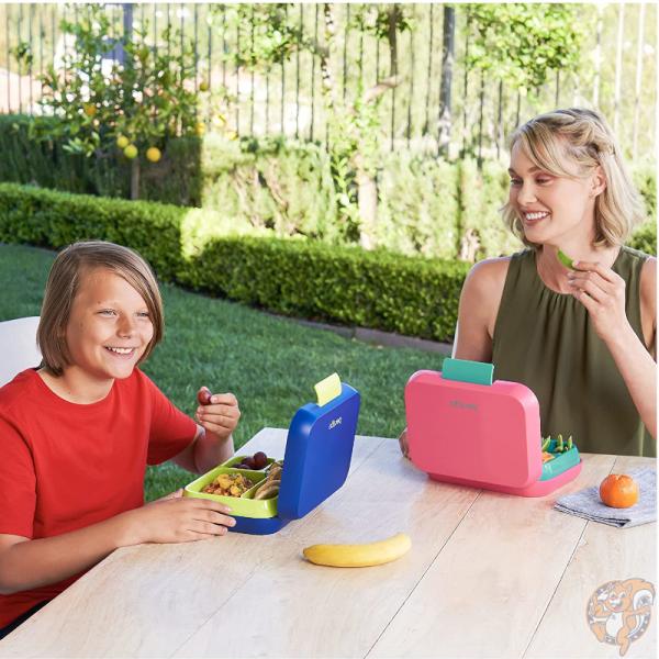 Bentgo Pop ベントゴー ポップ 子供 弁当箱 ランチボックス 3-4コンパートメント ネイビーブルーシャルトリューズ レンジ 食洗機対応