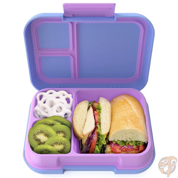 Bentgo Pop ベントゴー ポップ 子供 弁当箱 ランチボックス 3-4コンパートメント ペリウィンクルピンク レンジ 食洗機対応 漏れ防止