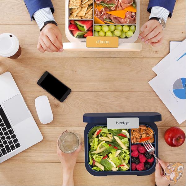 ベントゴー Bentgo モダン ランチボックス 大人 ティーン向け 4コンパートメント 漏れ防止 ホワイト 白 会社 学校 お昼ご飯 ランチ アメリカ