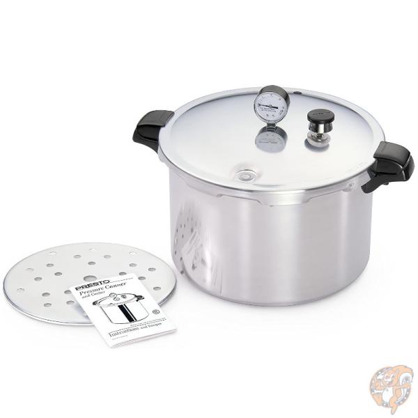 プレスト Presto 16クオート(約15L) アルミニウム 圧力鍋 01755 プレッシャークッカー 煮込み料理 時短調理 キッチン用品 両手鍋