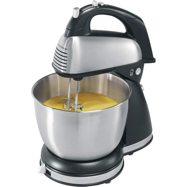 Hamilton Beach ハミルトンビーチ ハンドミキサー スタンドミキサー 卓上ミキサー6段階切替 Hand Stand Mixer - Black Chrome 64650 並行輸入 送料無料