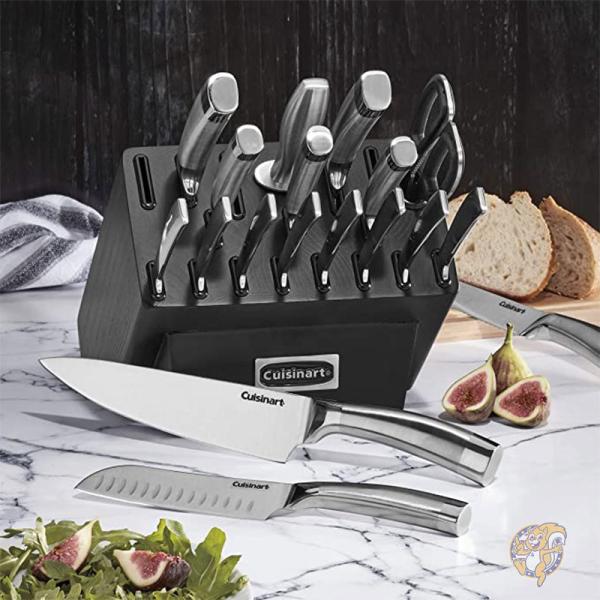 Cuisinart クイジナート キッチン用品 調理器具 包丁セット ブラック アッシュウッド ブロック