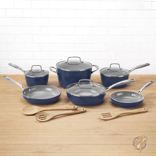 Cuisinart クイジナート キッチン用品 調理器具 フライパン 鍋 セット ブルー 53G-13NV