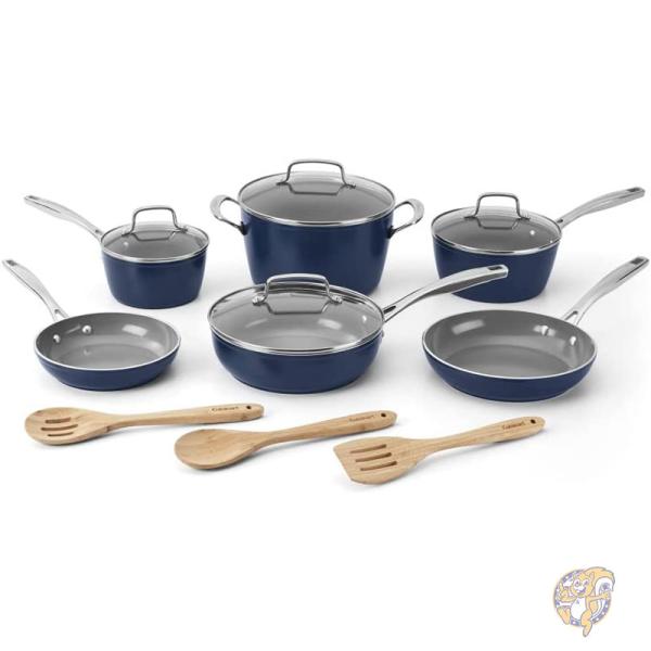 Cuisinart クイジナート キッチン用品 調理器具 フライパン 鍋 セット ブルー 53G-13NV