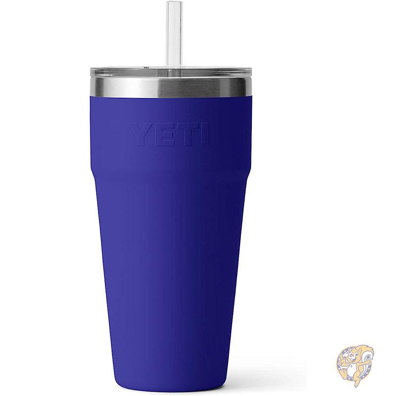 YETI イエティ ランブラー Rambler 26オンス ストローカップ ステンレススチール オフショアブルー