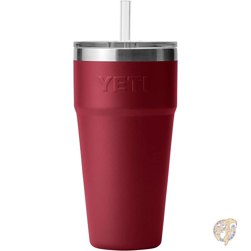 YETI イエティ ランブラー Rambler 26オンス ストローカップ ステンレススチール ハーベストレッド