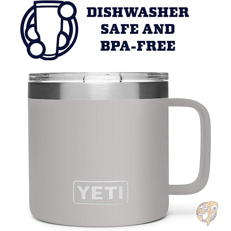 YETI イエティ ランブラー Rambler 14オンス トラベルマグ ステンレススチール グラナイトグレー