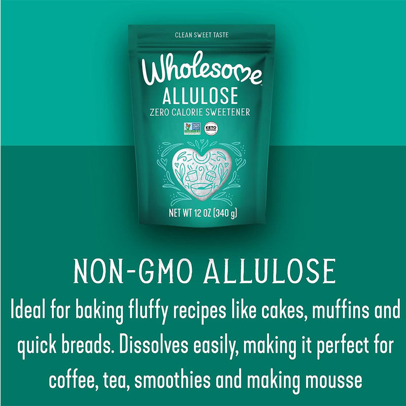 アルロース ゼロカロリー 甘味料 粒状 希少糖 砂糖代替品 Wholesome Sweeteners Allulose Zero Calorie