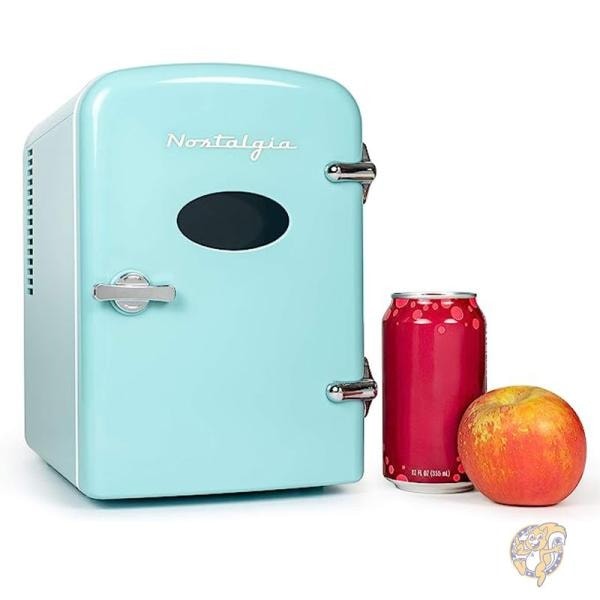 ノスタルジア ミニ 冷蔵庫 小型冷蔵庫 アメリカン レトロ家電 6缶 アクア RF6RRAQ Nostalgia