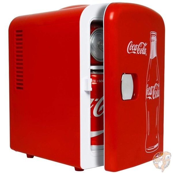 コカコーラ Coca-Cola ミニ冷蔵庫 6缶 クラシック 4L 持ち運び ヴィンテージデザイン
