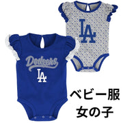 ロサンゼルス・ドジャース ベビー服 女の子 新生児 幼児 2セットLos Angeles Dodgers LA
