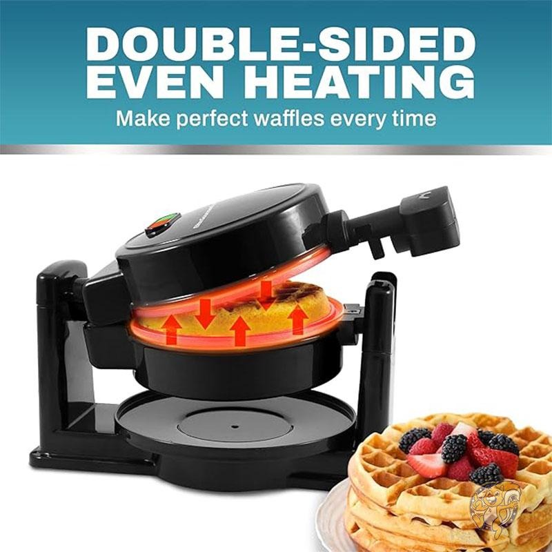 回転 ベルギー ワッフルメーカー 回転フリップ EWM460 Elite Gourmet 業務用 家庭用 ノンスティック