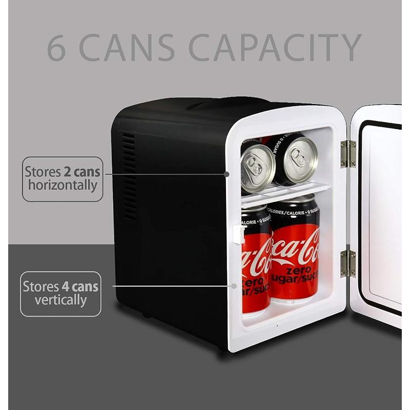 Koolatron コカコーラ ゼロ Coca-Cola Coke Zero ミニ冷温庫 冷蔵 保温 4L ポータブル 12V AC 黒 送料無料