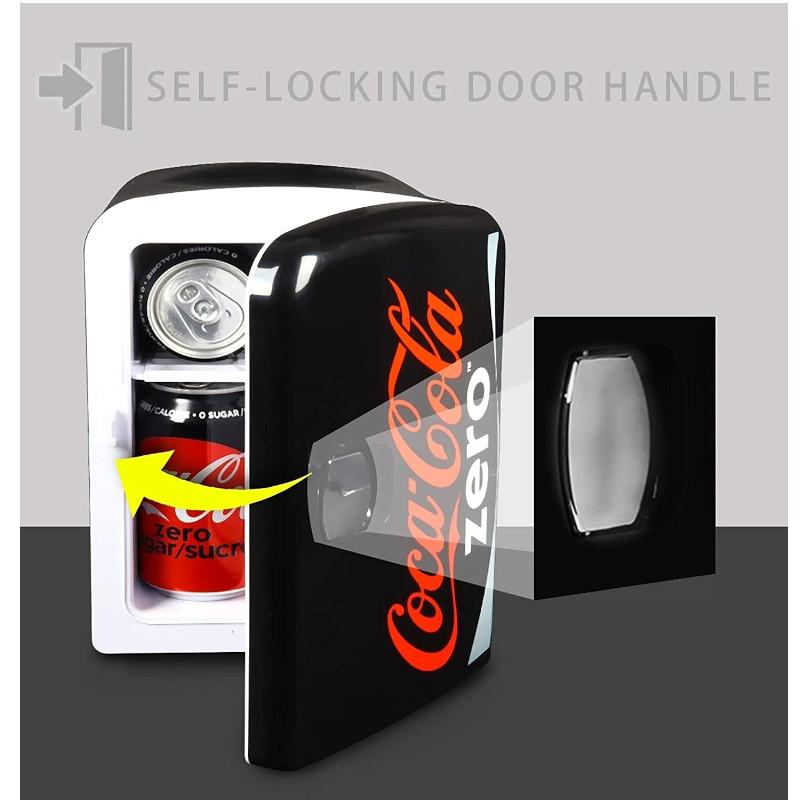 Koolatron コカコーラ ゼロ Coca-Cola Coke Zero ミニ冷温庫 冷蔵 保温 4L ポータブル 12V AC 黒 送料無料