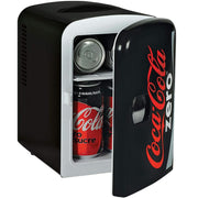 Koolatron コカコーラ ゼロ Coca-Cola Coke Zero ミニ冷温庫 冷蔵 保温 4L ポータブル 12V AC 黒 送料無料
