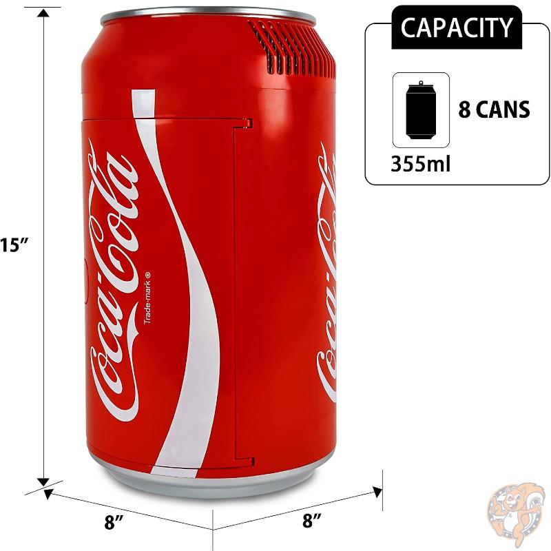 Koolatron コカコーラ Coca-Cola 8缶 ミニ冷蔵庫 ポータブルクーラー 5.4L (5.7 qt) コンパクト 送料無料