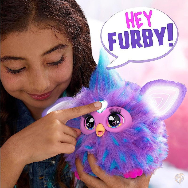 Furby ファービー パープル 最新 ファービー2023 音声起動 ぬいぐるみ アメリカ輸入おもちゃ