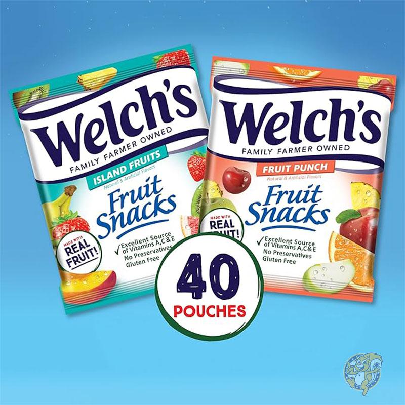 ウェルチ Welch's グミ フルーツスナック フルーツポンチ&アイランドフルーツ バラエティパック グルテンフリー40個